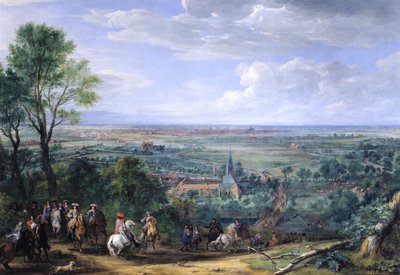 Ludwig XIV. (1638-1715) bei der Belagerung von Lille vor dem Priorat von Fives, August 1667, ca. 1685 von Adam Frans van der Meulen